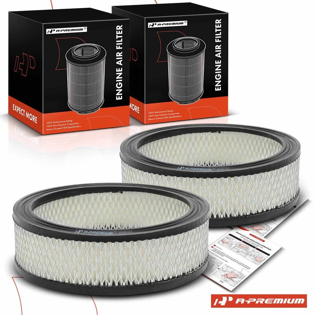2X Engine Air Filter for Chevy Camaro (1982–1986) Buick Century (1982–1992)