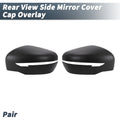 Pair Rearview Mirror Cover Overlay Matte Black for Nissan Navara NP300 (2015–2018)