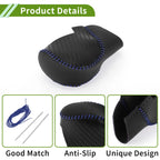 Gear Shift Knob Cover for Honda Civic (2022–2024) Black Carbon Fiber Blue