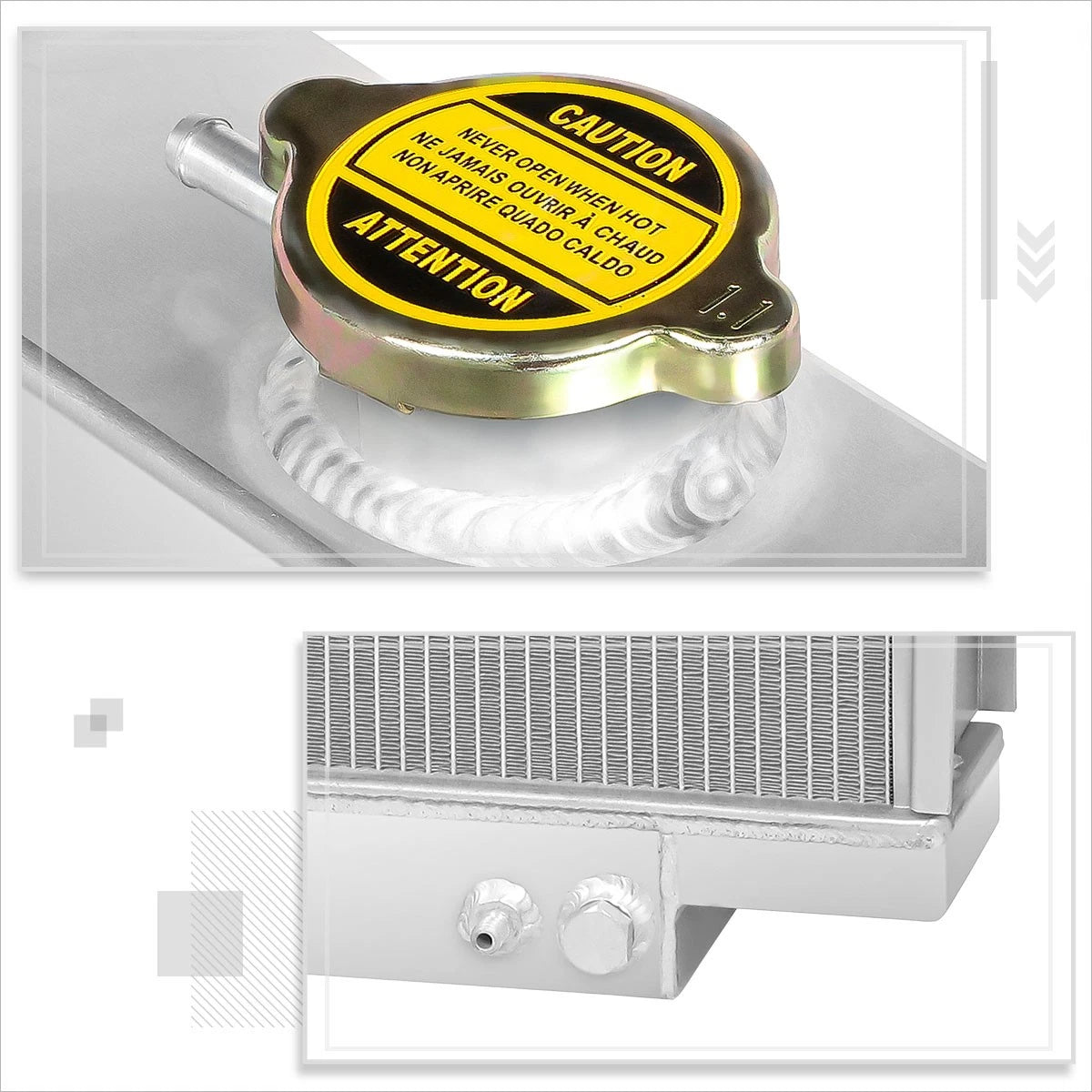 Aluminum Radiator for Silverado/Sierra 1500 (2014–2016)