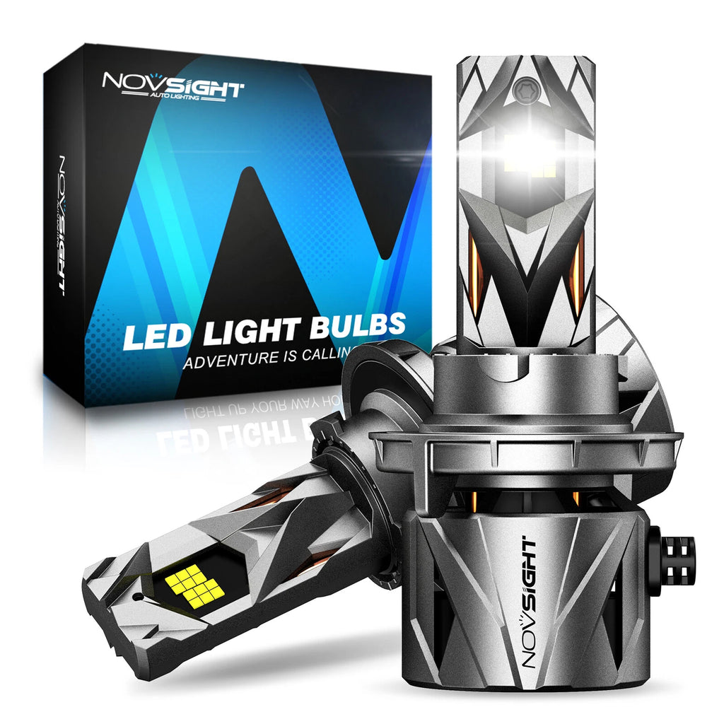 2X H13 9008 LED Headlight Bulbs for High Low Beam (6500K, 250W)