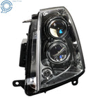 Set of 2 Headlights for Cadillac STS (2005–2011) Halogen Clear Lens Black Housing