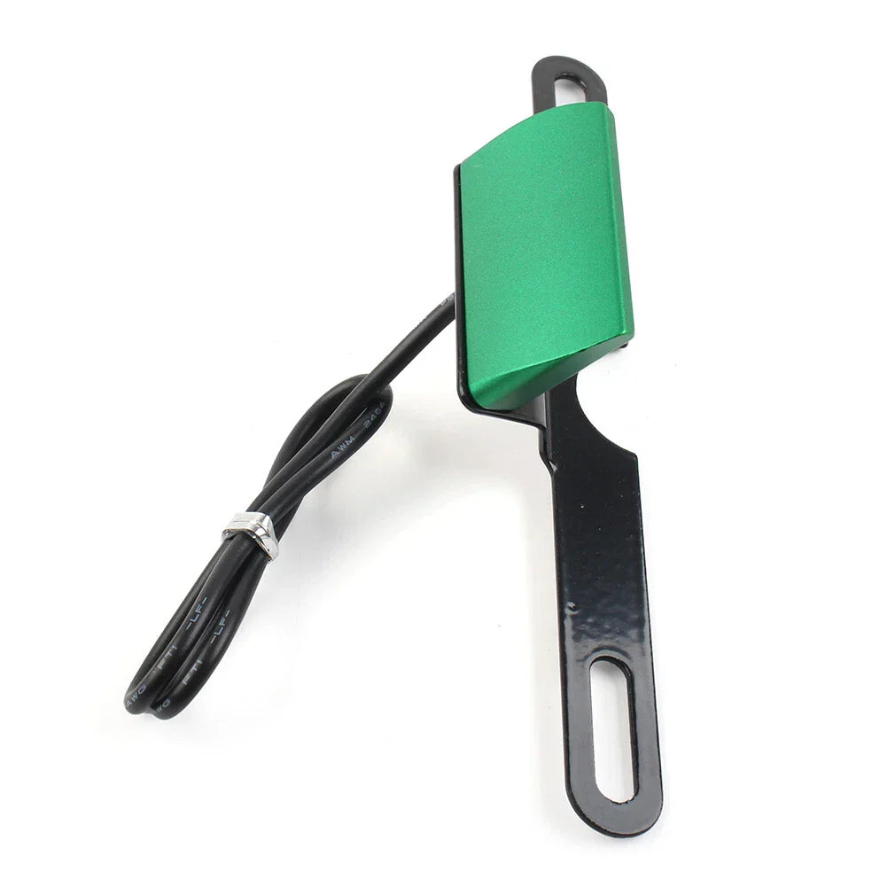 LED Brake Tail Light License Plate Mount Holder Bracket for Motorcycle Green