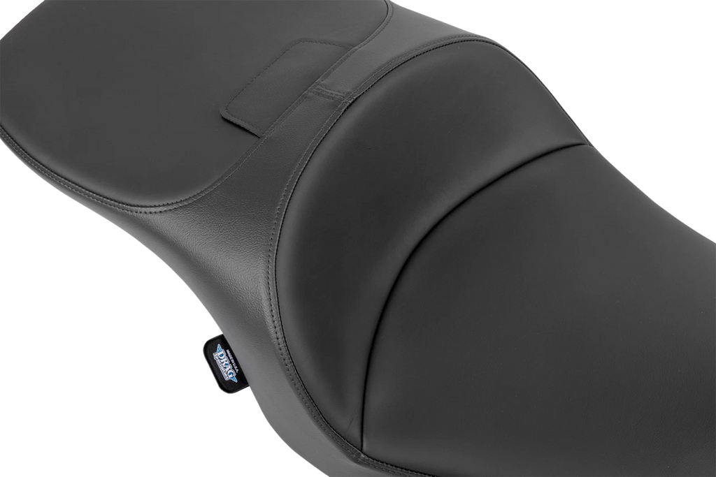 Freedom Seat for Harley-Davidson (2000–2023) - Black Vinyl/Solar Leather