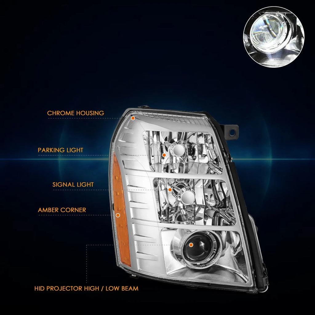 HID Projector Headlight for Cadillac Escalade (2007–2009)
