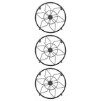 3/4 Pack 9" Metal Plant Stands for Flower Pot (Heavy Duty, Black)