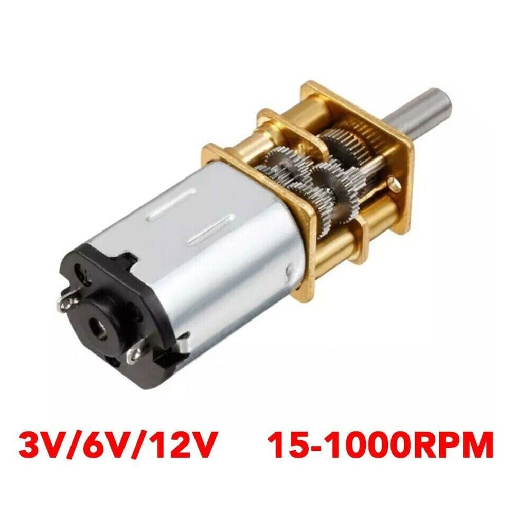 Geared Motor with Speed Reduction Gearbox for RC Vehicles (DC 3V 6V 12V)