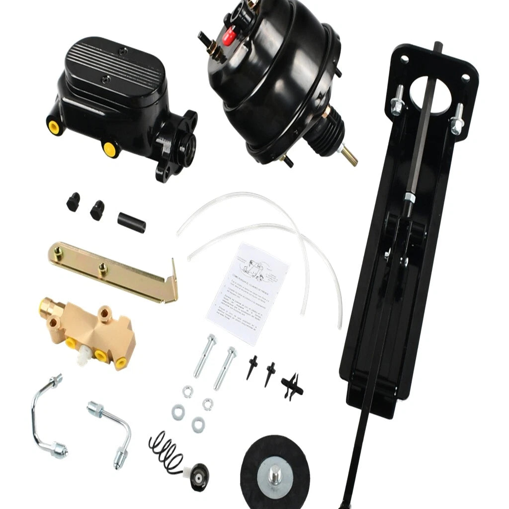 Power Brake Pedal Kit for Universal Firewall Mount (7" Dual Booster)