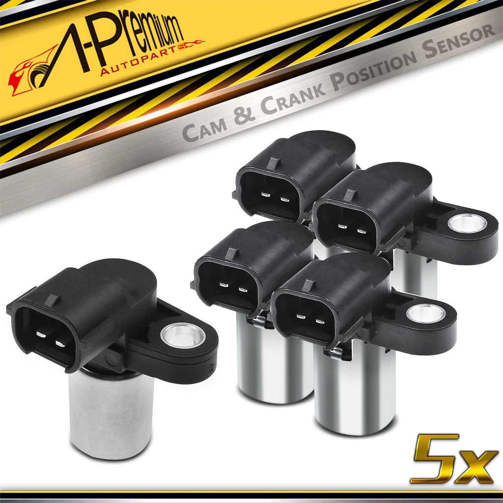 Set of 4 Camshaft & Crankshaft Position Sensors for Subaru Forester Impreza