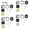 Set of 4 Carburetor Diaphragm Kit K15-WJ for Stihl MS660 MS650 (064-066)