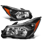 Replacement Headlight Lamps for Subaru Forester (2014–2016) Black/Amber