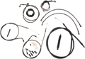 Complete Braided Cable Kit for LA Choppers (18"-20" Handlebars)