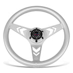 NRG RST-070-SL 330mm 1" Dish Aluminum Silver Steering Wheel for Universal