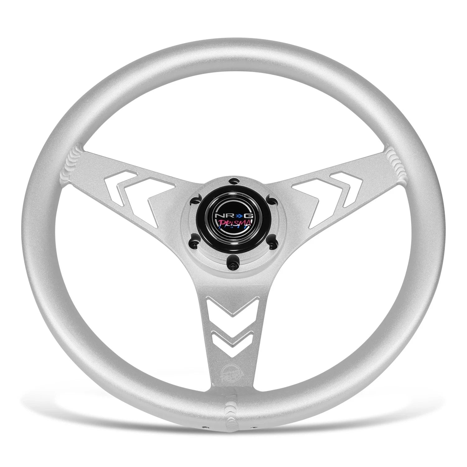 NRG RST-070-SL 330mm 1" Dish Aluminum Silver Steering Wheel for Universal
