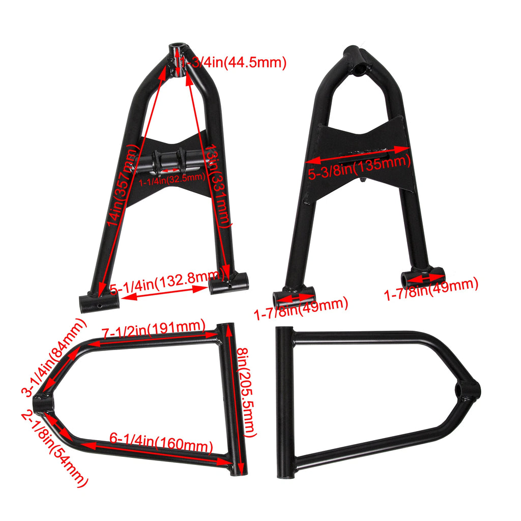 Set of 2 Front Upper and Lower A-Arms for Yamaha Banshee 350 (1987–2006)