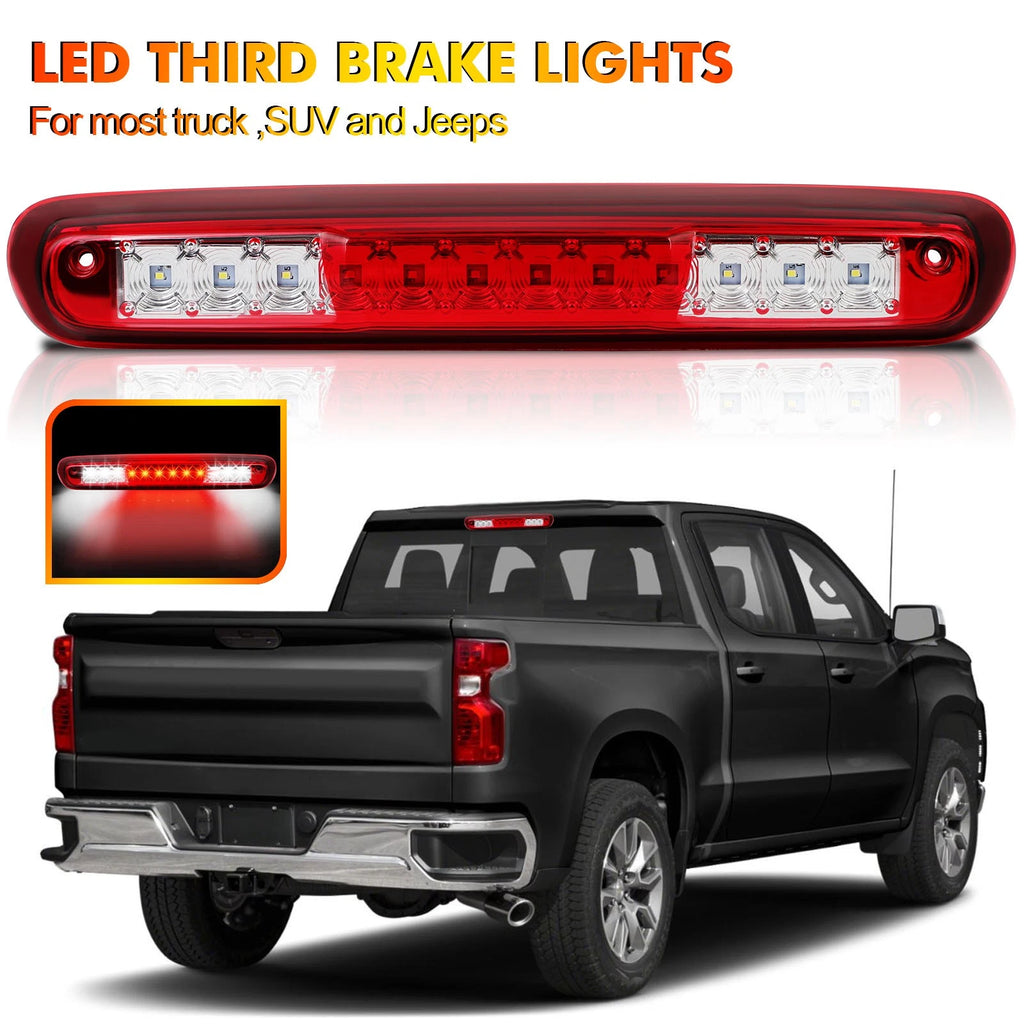 Chrome LED Third Brake Roof Cargo Stop Light for Chevrolet GMC (2007–2010)