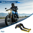 Adjustable Brake Clutch Levers for Honda X11 (2000-2001) - Black Gold Tone