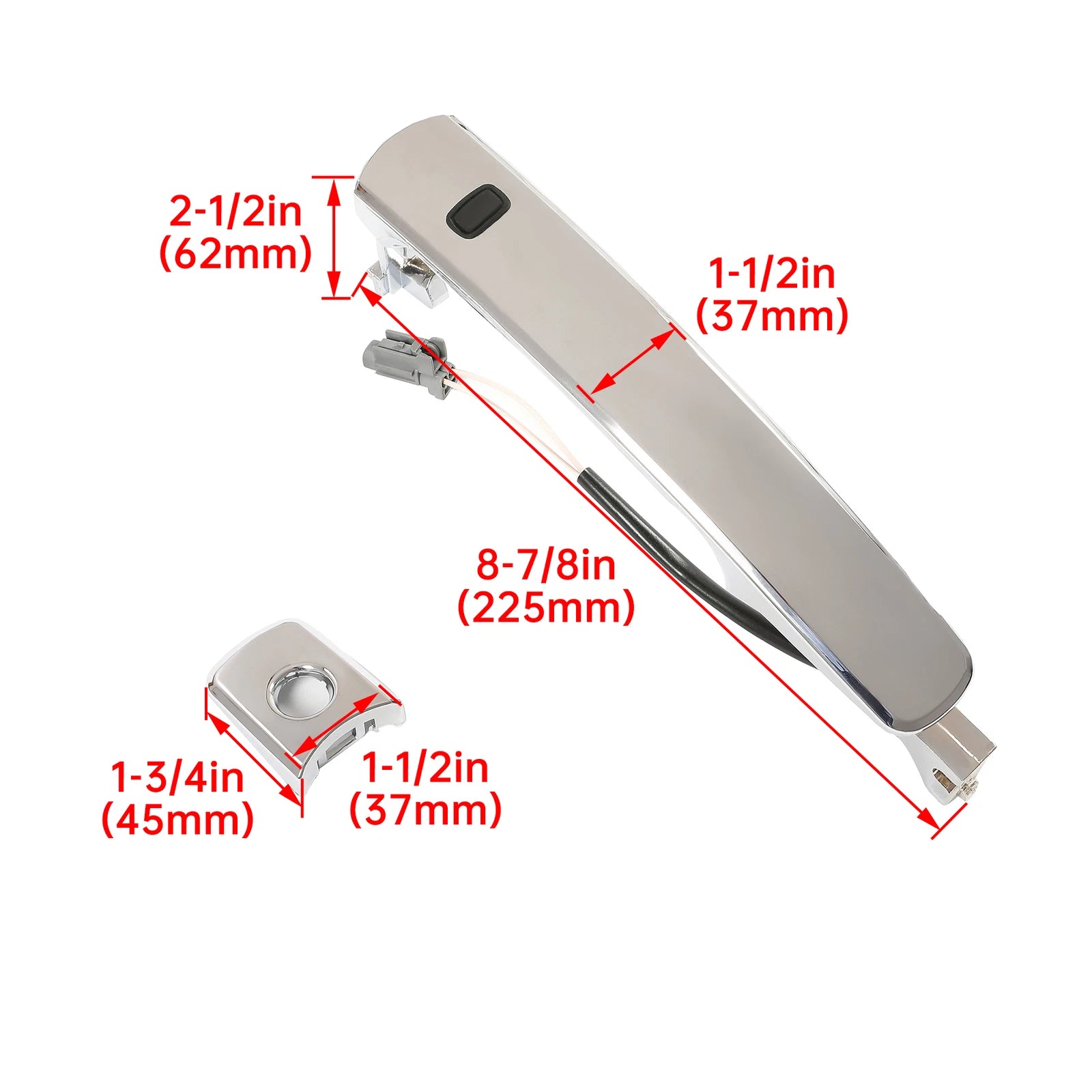 Door Handle for Infiniti FX35 FX45 (2003–2008) Outside Chrome Smart Entry