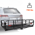 Cargo Carrier Hitch Mount Rear Folding Basket Rack for SUV (Fits Most Models)