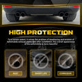 2X Exhaust Tip Dual Pipe 2.5" to 7" Black Stainless Steel for