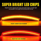 Set of 4 LED Side Marker Lights for Chevrolet Corvette C7 (2014–2019)