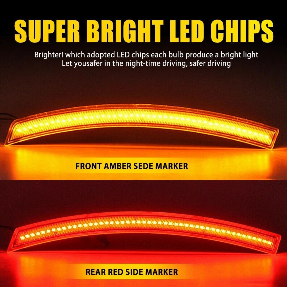 Set of 4 LED Side Marker Lights for Chevrolet Corvette C7 (2014–2019)