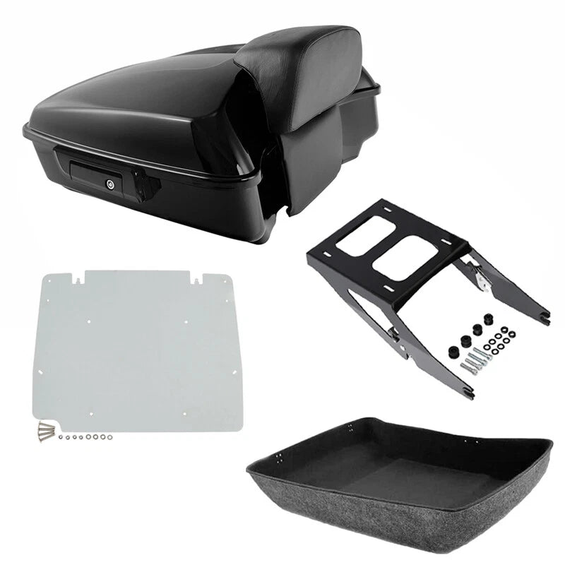 Chopped Trunk Backrest Plate Mount Rack for Harley Sport Glide (2018–2021)