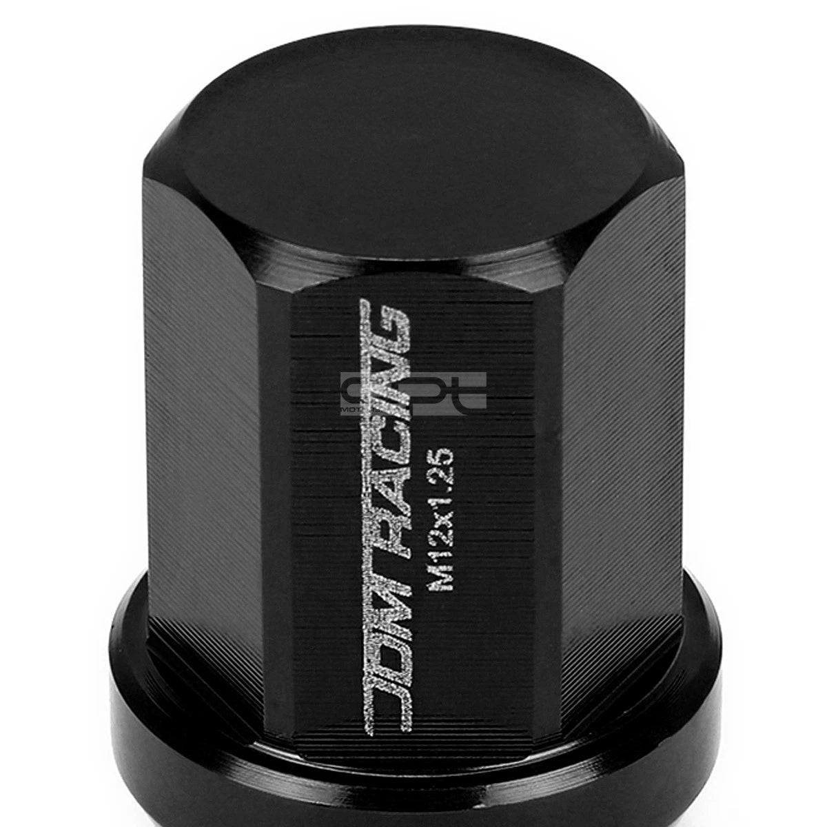20 PCS Closed End M12x1.25 35mm Tall Black Aluminum Lug Nuts for JDM Vehicles