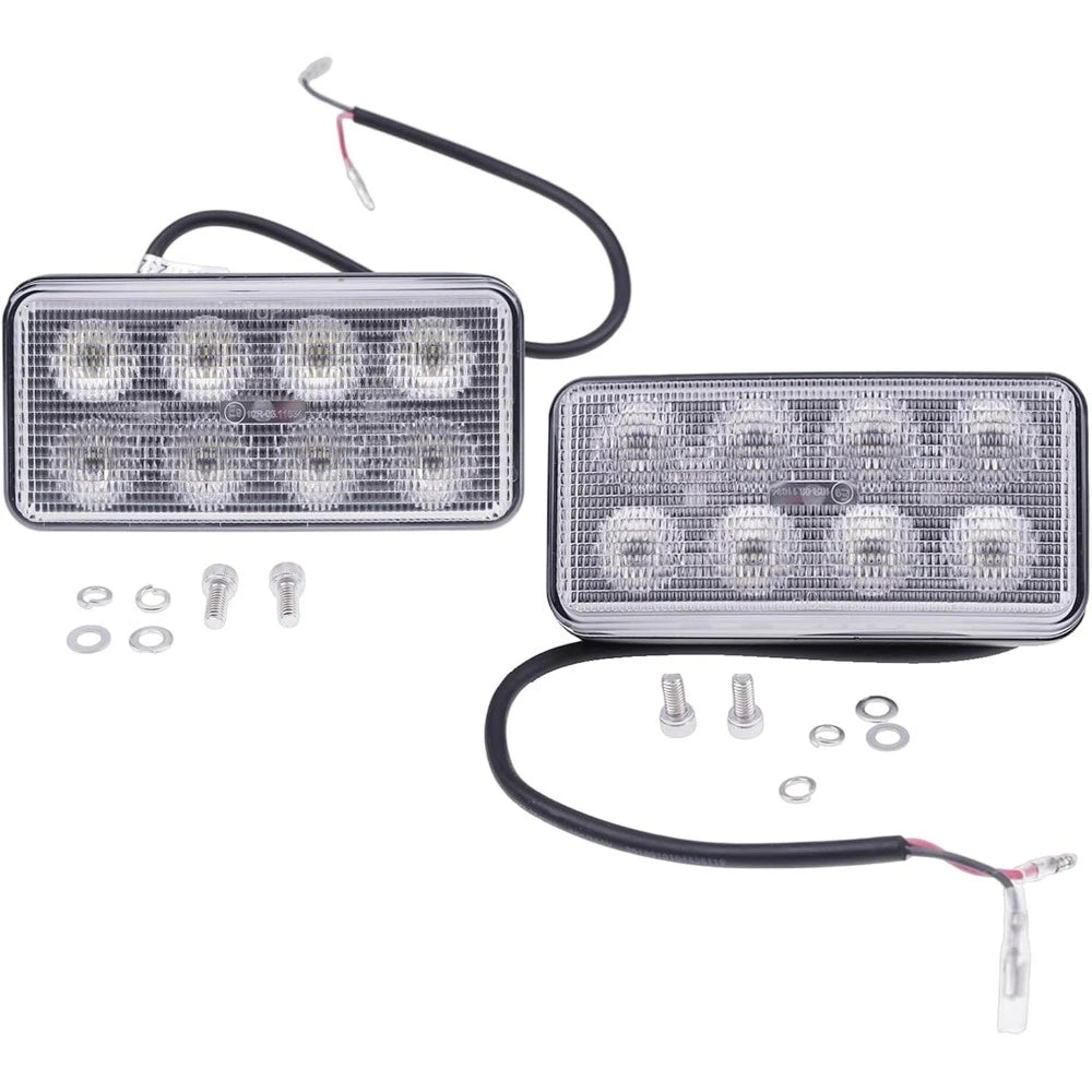 2X LED Headlight V0511-53510 for Kubota Skid Steer SVL65-2 SVL75 SVL90 (2014–2023)