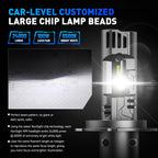 2X H4 9003 LED Headlight Bulb for NOVSIGHT (High Low Beam, 100W, 24000LM, 6500K)