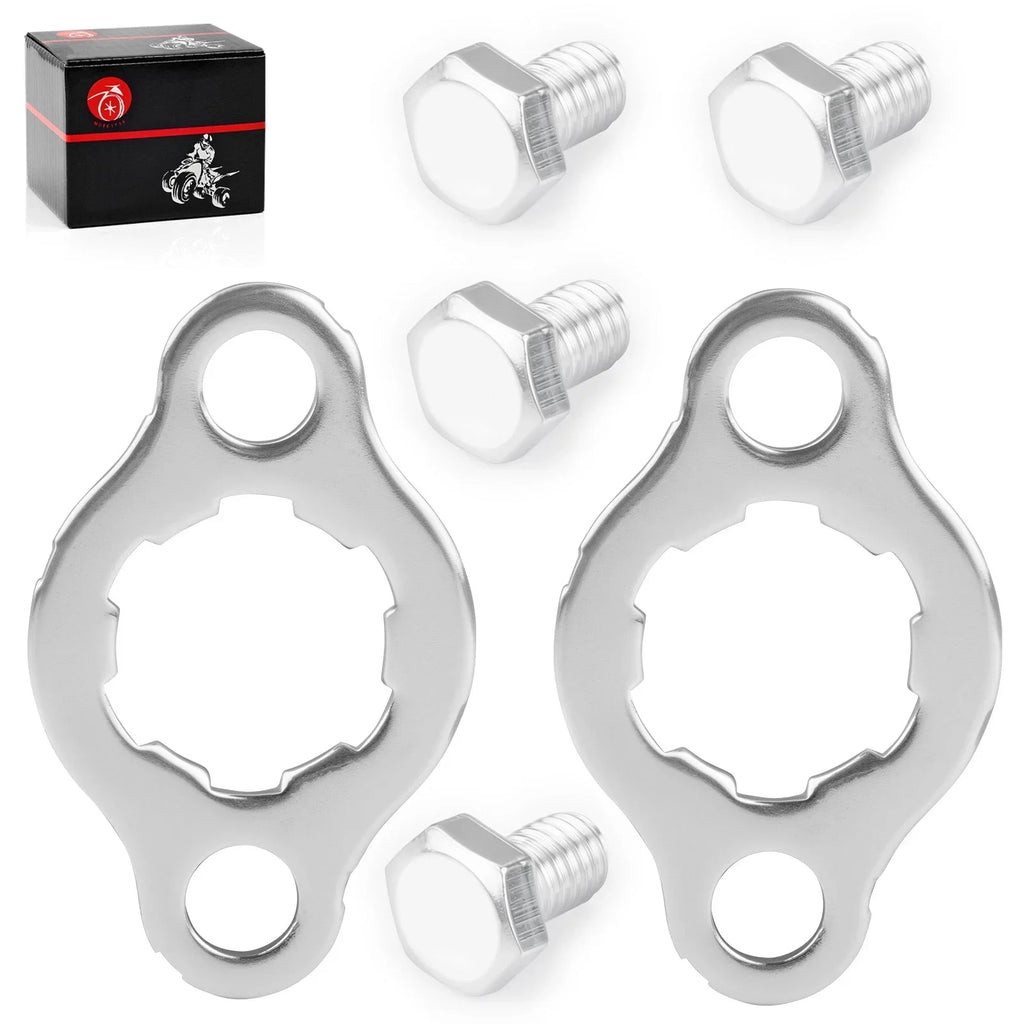 2 x Engine Front Sprocket Retainer Plate w Bolt 6X8 for Honda ATC70 (1973–1985)