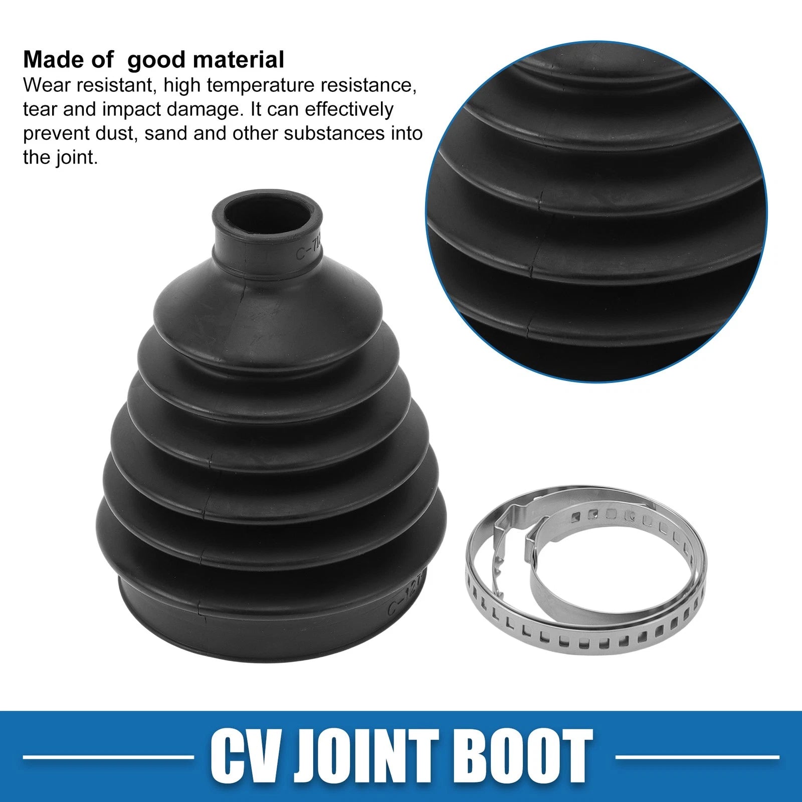 Outer CV Joint Boot Kit w/ Clamps for Audi A3 (2006–2013), Q3 (2015)