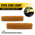 2X Front Side Marker Light Housing for Jeep Grand Wagoneer (1984–1991) Amber EXV