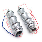 Chrome 7/8" Hand Grips w/ Turn Signals for Aprilia Mille RSV Tuono (1998–2008)