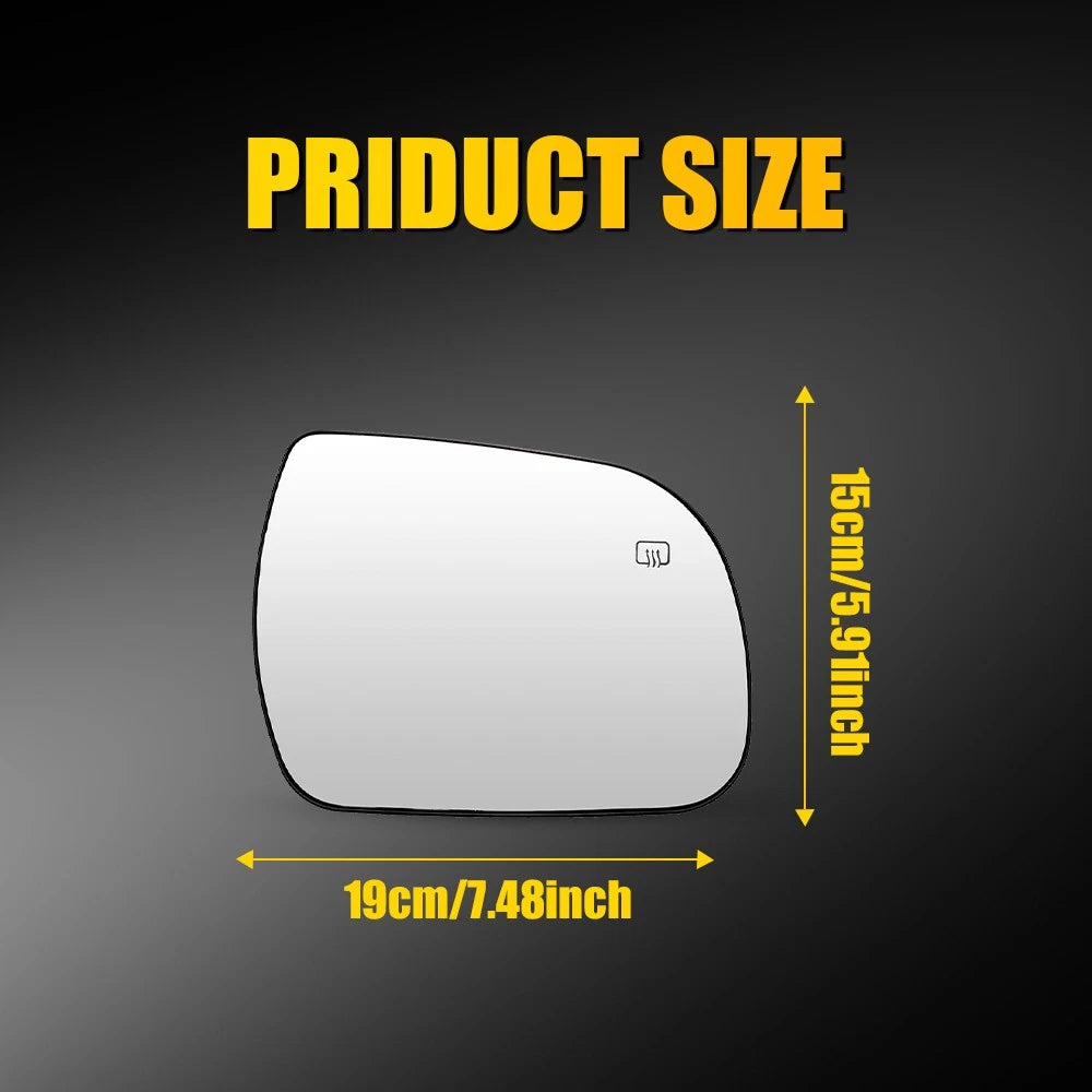 Right Side Heated Rearview Mirror Glass for Toyota Sienna (2011–2019)