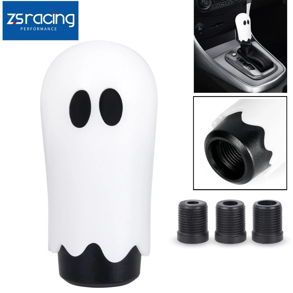 Universal Ghost Manual Gear Stick Shift Knob for Cars (White)