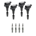 Set of 4 Ignition Coils & NGK Iridium Spark Plugs for Optima, Santa Fe