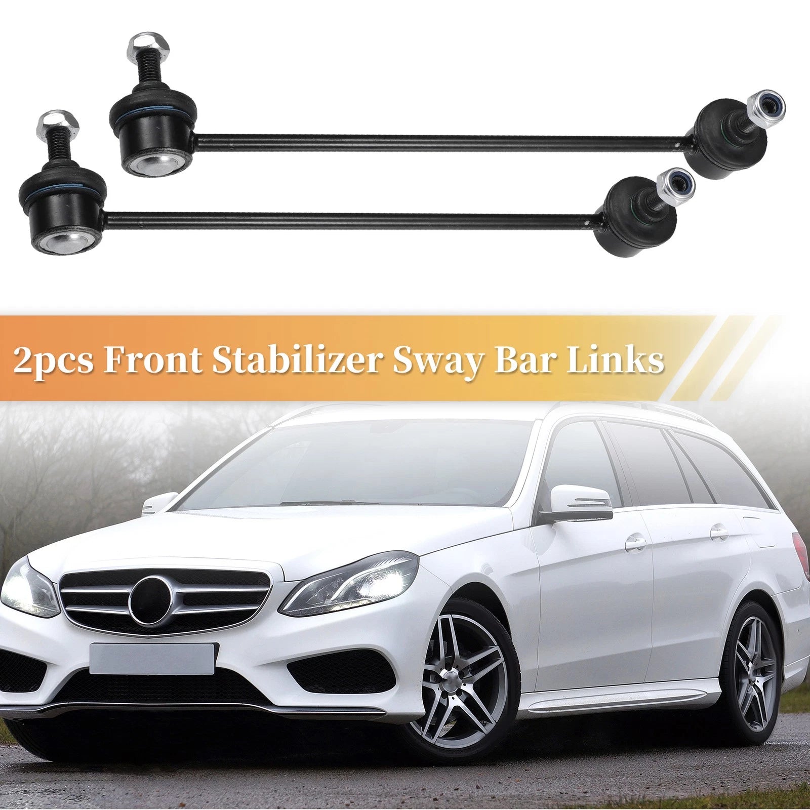 2pcs Front Sway Bar Link for Mercedes-Benz C230 (2002–2007) No.2033202589