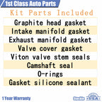 Front Engine Head Gasket Set for Honda Civic CRX 1.5L 1.6L L4 (1988–1995) HS9123PT-2