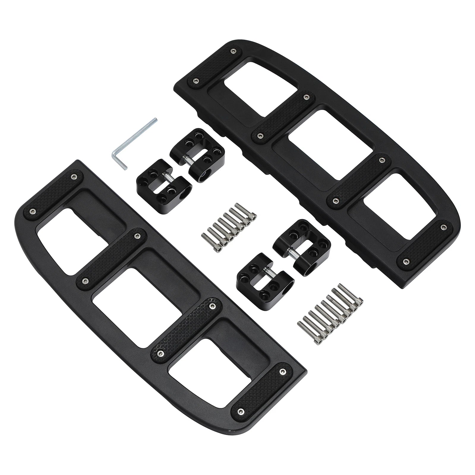 Matte Black Driver Footboard for Harley Road King Glide (2009–2024)