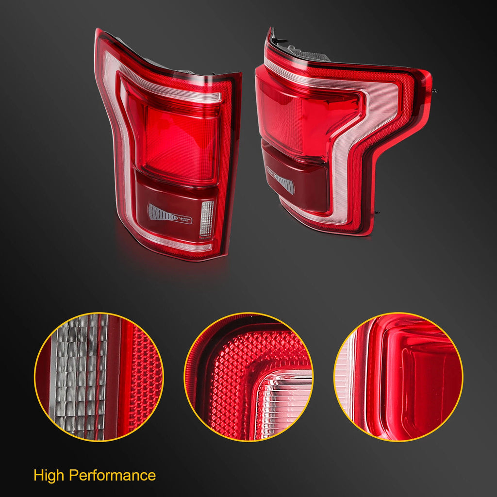 Full LED Tail Lights Assembly for Ford F150 (2015–2017)