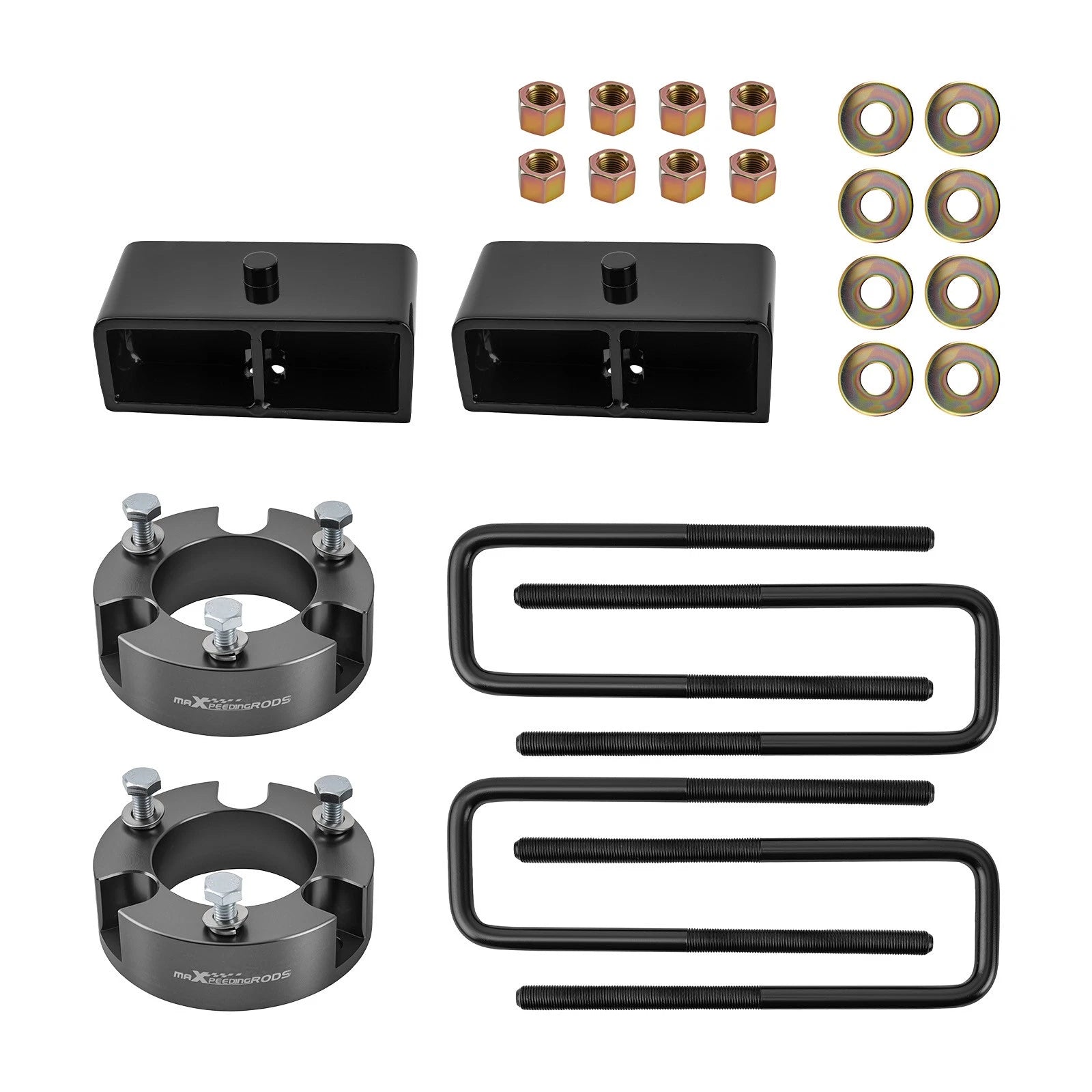 3" Front 2" Rear Lift Kit Spacers with U-Bolts for Toyota Tundra (1999–2006)