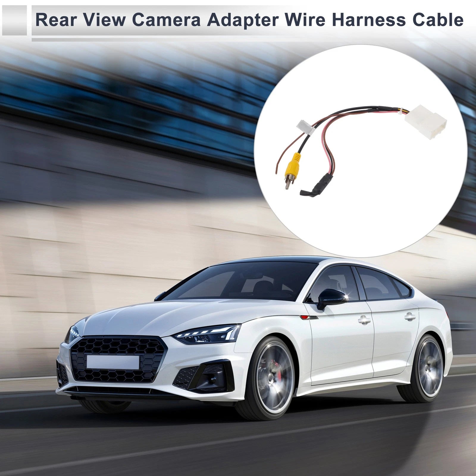 Rear View Camera Adapter Wire Harness Cable for Hyundai (RCA 5 Pin)