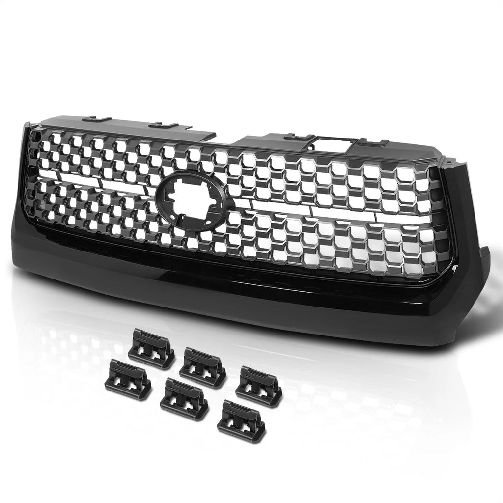 Standard Type Silver Honeycomb Mesh Grille for Toyota Tundra (2018–2021)