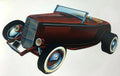 Metal Wall Sign for Ford Roadster Hot Rod (1932–1932) (24 x 15 Inch)