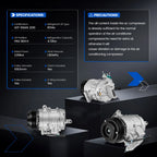 A/C Compressor w/ Clutch for Ford Explorer 3.5L (2011–2015)