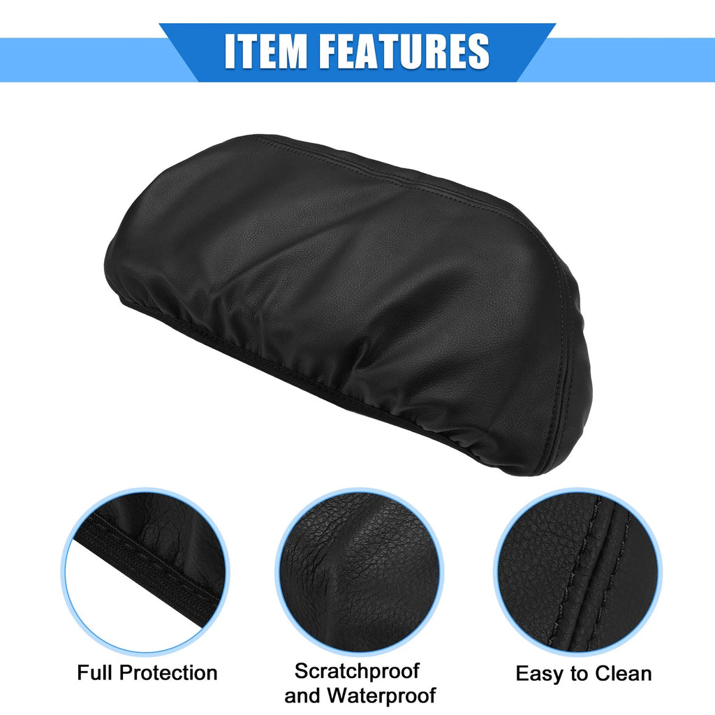 Center Console Pad for Toyota Camry (2018–2022) - Black Faux Leather