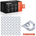 50Pcs Zinc Plated Steel Window Reveal Molding Clips for Buick