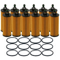Set of 12 Engine Oil Filters for Chrysler Dodge Jeep Ram VW V6 (StdAsp)