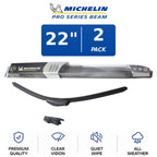 Set of 2 Michelin Pro Series Beam Wiper Blades for All-Weather (22")
